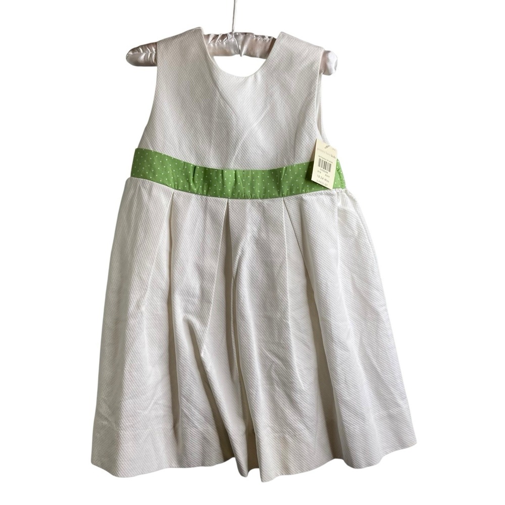 NWT Pottery Barn Kids White Sleeveless Dress 18-24 M Pristine Christening Party